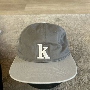 Gray Cap with White 'K' Logo